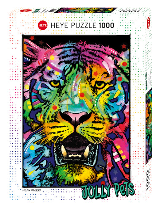 HEYE | Wild Tiger - Jolly Pets | Dean Russo | 1000 Pieces | Jigsaw Puzzle