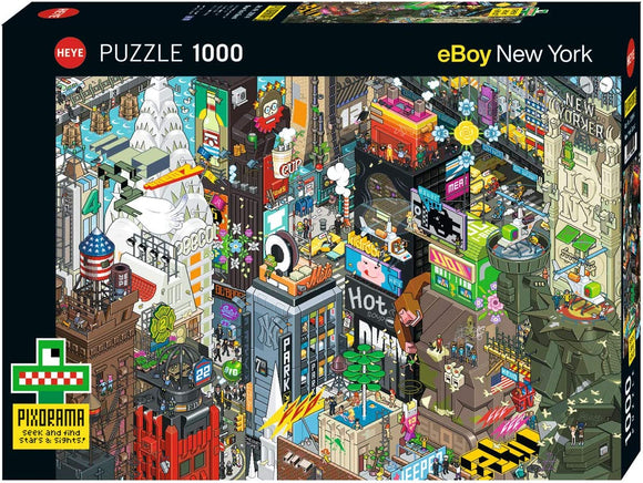 HEYE | New York Quest - Pixorama | eBoy | 1000 Pieces | Jigsaw Puzzle