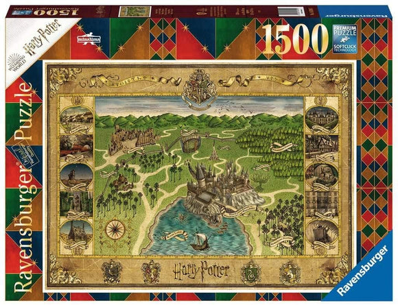Ravensburger | Hogwarts Map - Harry Potter | 1500 Pieces | Jigsaw Puzzle