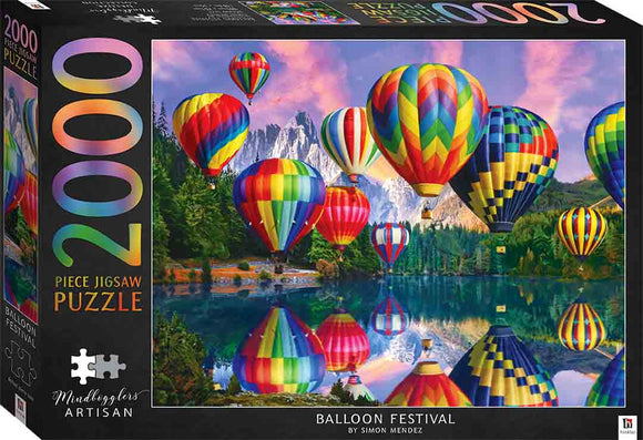 Hinkler | Balloon Festival - Simon Mendez | Mindbogglers | 2000 Pieces | Jigsaw Puzzle