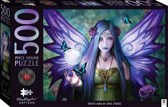 Hinkler | Mystic Aura - Anne Stokes | Mindbogglers | 500 Pieces | Jigsaw Puzzle