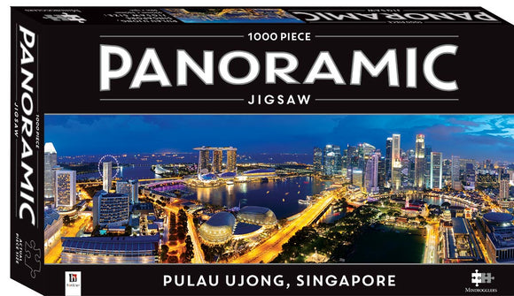 Hinkler | Pulau Ujong - Singapore | Mindbogglers | 1000 Pieces | Panoramic Jigsaw Puzzle