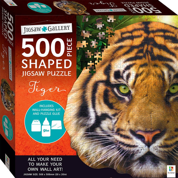 Hinkler | Tiger - Jigsaw Gallery | 500 Pieces | Shaped Jigsaw Puzzle