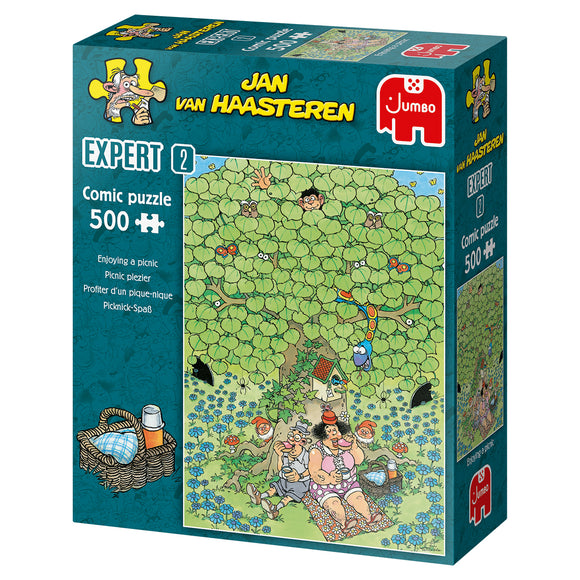 Enjoying a Picnic - Jan van Haasteren | Expert 2 | JUMBO | 500 Pieces | Jigsaw Puzzle