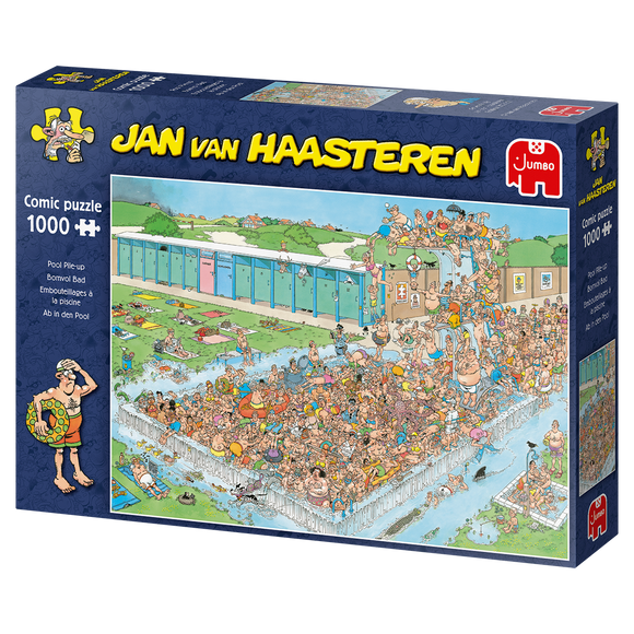 Pool Pile-Up - Jan van Haasteren | JUMBO | 1000 Pieces | Jigsaw Puzzle