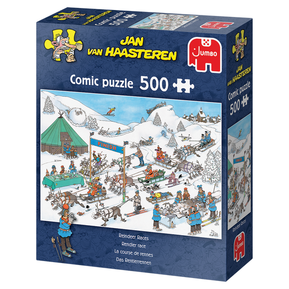 Reindeers Race - Jan van Haasteren | JUMBO | 500 Pieces | Jigsaw Puzzle