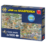 Safari & The Storm | Jan van Haasteren | Jumbo | 2 X 1000 Pieces | Jigsaw Puzzle
