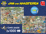 Safari & The Storm | Jan van Haasteren | Jumbo | 2 X 1000 Pieces | Jigsaw Puzzle