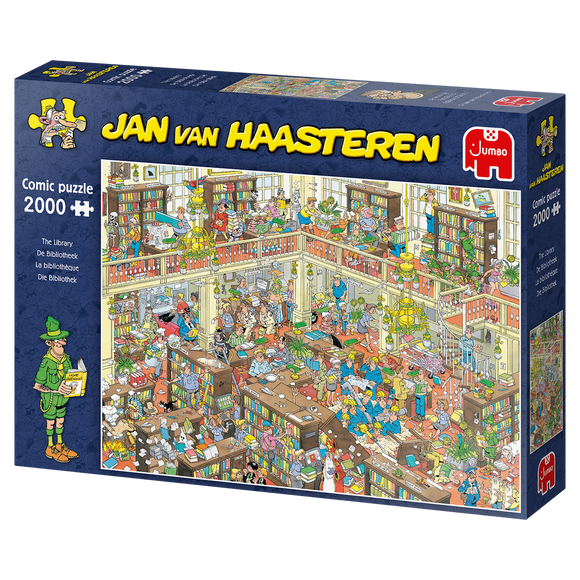JVH The Library Jan van Haasteren JUMBO 2000 Pieces Jigsaw P