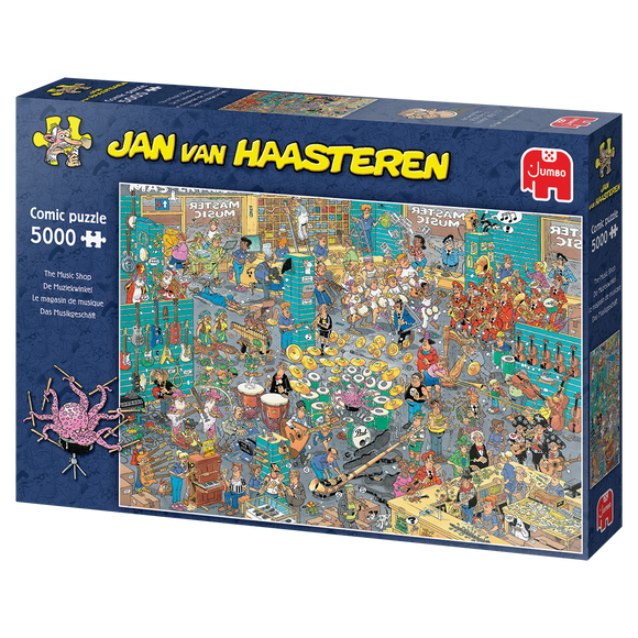JVH, The Music Shop - Jan van Haasteren, JUMBO, 5000 Pieces