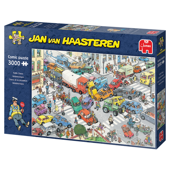 Traffic Chaos - Jan van Haasteren | JUMBO | 3000 Pieces | Jigsaw Puzzle