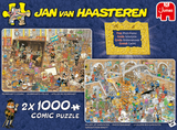 Rembrandt's Studio & Trip to the Museum | Jan van Haasteren | Jumbo | 2 X 1000 Pieces | Jigsaw Puzzle