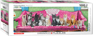 Kitty Cat Couch | Eurographics | 1000 Pieces | Panorama Jigsaw Puzzle