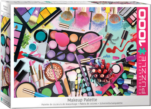 Eurographics | Makeup Palette - Sweet Rainbow & Party | 1000 Pieces | Jigsaw Puzzle