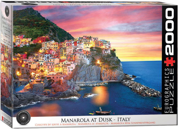 Eurographics | Manarola at Dusk - Italy | 2000 Pieces | Jigsaw Puzzle