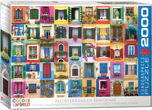 Mediterranean Windows | Eurographics | 2000 Pieces | Jigsaw Puzzle