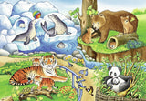 Animals in the Zoo | Ravensburger | 2 x 12 Pieces | Jigsaw Puzzle