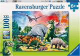 Ravensburger | Among the Dinosaurs | 100 XXL Pieces | Jigsaw Puzzle