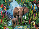 Elephants at the Oasis | Ravensburger | 150 XXL Pieces | Jigsaw Puzzle