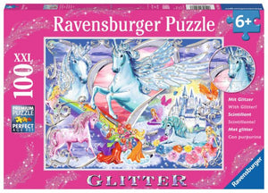 Ravensburger | Amazing Unicorns - Glitter | 100 XXL Pieces | Jigsaw Puzzle