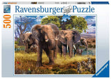 Elephant Family | Ravensburger | 500 Pieces | Jigsaw Puzzle