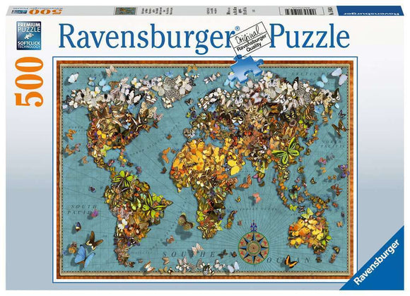 World of Butterflies | Ravensburger | 500 Pieces | Jigsaw Puzzle