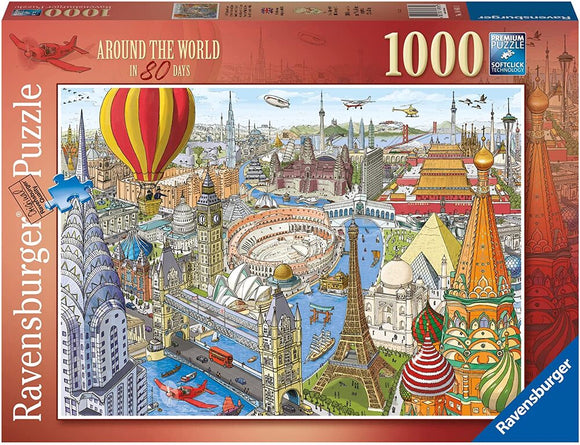 Ravensburger | Around the World in 80 Days - Sven Shaw | 1000 Pieces | Jigsaw Puzzle