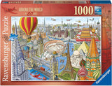 Around the World in 80 Days - Sven Shaw | Ravensburger | 1000 Pieces | Jigsaw Puzzle