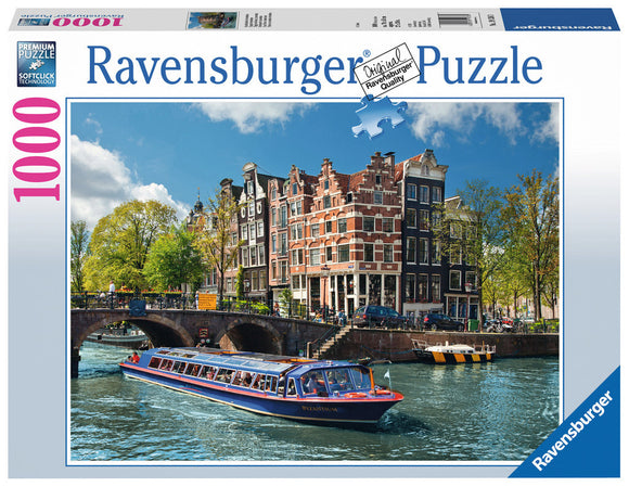 Ravensburger | Canal Tour in Amsterdam | 1000 Pieces | Jigsaw Puzzle