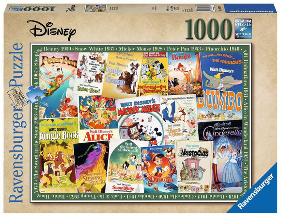Ravensburger | Disney Vintage Movie Posters | 1000 Pieces | Jigsaw Puzzle