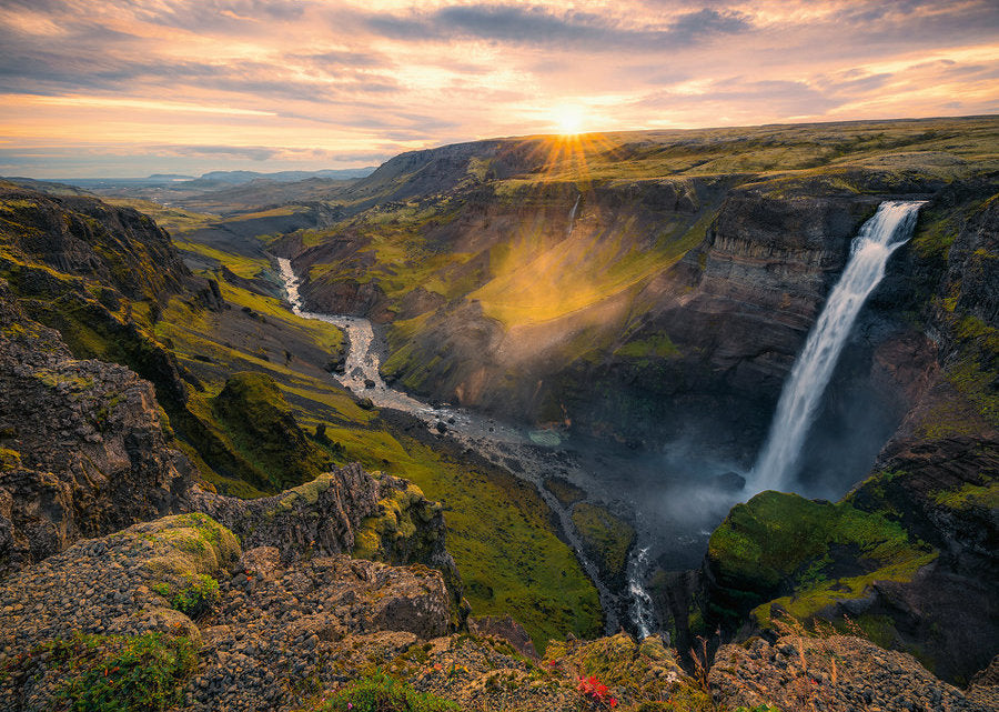 Haifoss Waterfall - Iceland | Scandinavian Places | Ravensburger | 100 ...