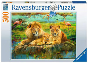 Lions in the Savannah | Ravensburger | 500 Pieces | Jigsaw Puzzle