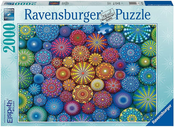Ravensburger | Radiating Rainbow Mandalas | 2000 Pieces | Jigsaw Puzzle