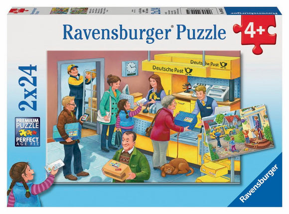 Ravensburger | The Busy Post Office | 2 x 24 Pieces | Jigsaw Puzzle