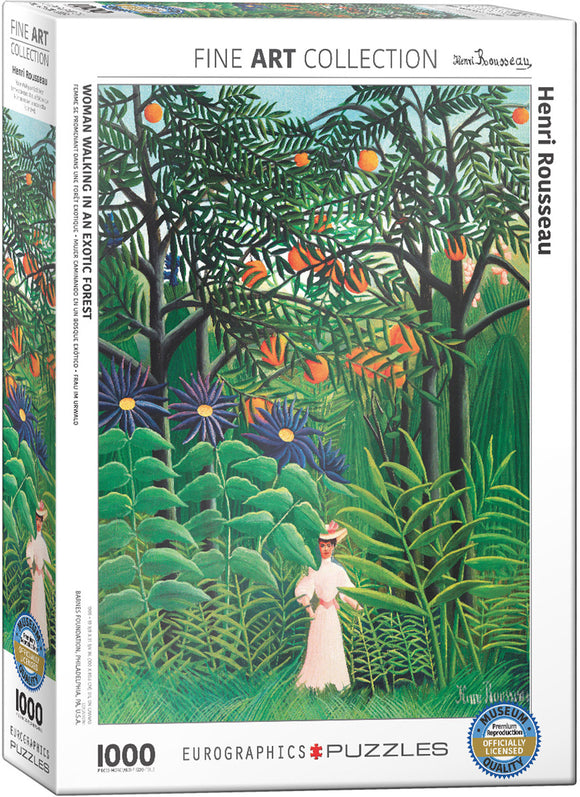 Eurographics | Henri Rousseau - Woman in an Exotic Forest | Fine Art Collection | 1000 Pieces | Jigsaw Puzzle