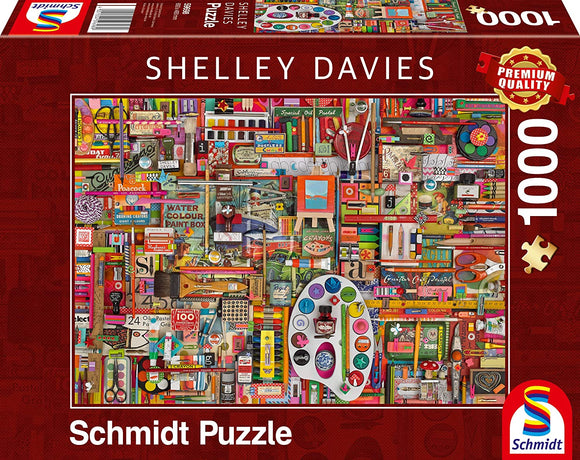 Schmidt | Artists Materials - Shelley Davies | 1000 Pieces | Jigsaw Puzzle