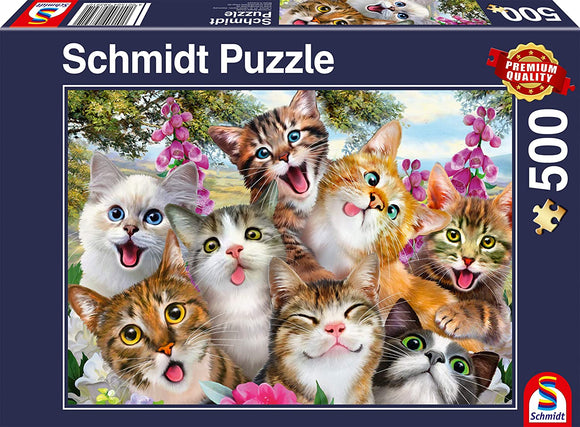 Schmidt | Cat Selfie - Howard Robinson | 500 Pieces | Jigsaw Puzzle