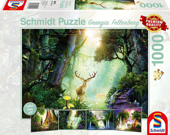 Schmidt | Deer In The Forest - Georgia Fellenberg | 1000 Pieces | Jigsaw Puzzle
