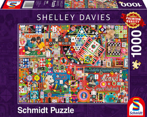 Vintage Board Games - Shelley Davies | Schmidt | 1000 Pieces | Jigsaw Puzzle