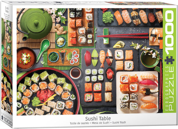 Eurographics | Sushi Table - Flavours of the World | 1000 Pieces | Jigsaw Puzzle