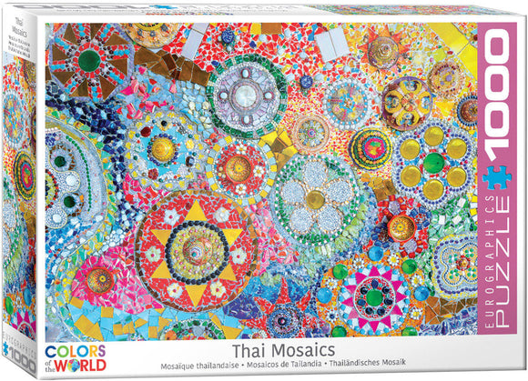 Eurographics | Thailand Mosaic - Colours of the Rainbow | 1000 Pieces | Jigsaw Puzzle
