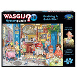 Grabbing A Quick Bite! - Mystery No.18 | Wasgij? | Holdson | 1000 Pieces | Jigsaw Puzzle