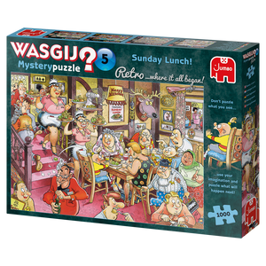 WASGIJ? Retro | Mystery No.5 - Sunday Lunch! | Jumbo | 1000 Pieces | Jigsaw Puzzle