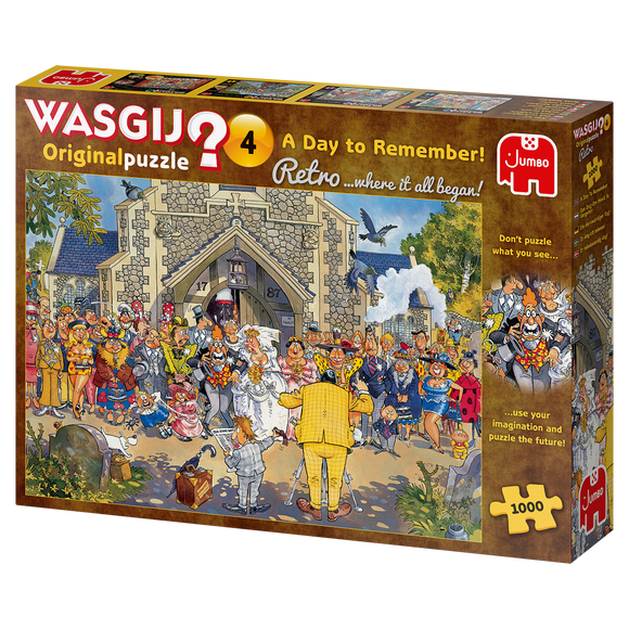WASGIJ? Retro | Original No.4 - A Day to Remember | Jumbo | 1000 Pieces | Jigsaw Puzzle
