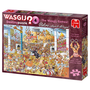 The Wasgij Games! - Destiny No.4 | Wasgij? Retro | Jumbo | 1000 Pieces | Jigsaw Puzzle