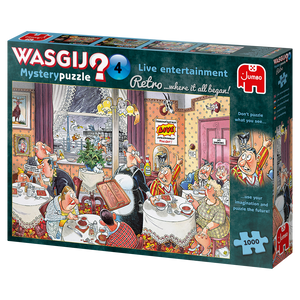 WASGIJ? Retro | Mystery No.4 - Live Entertainment | Jumbo | 1000 Pieces | Jigsaw Puzzle
