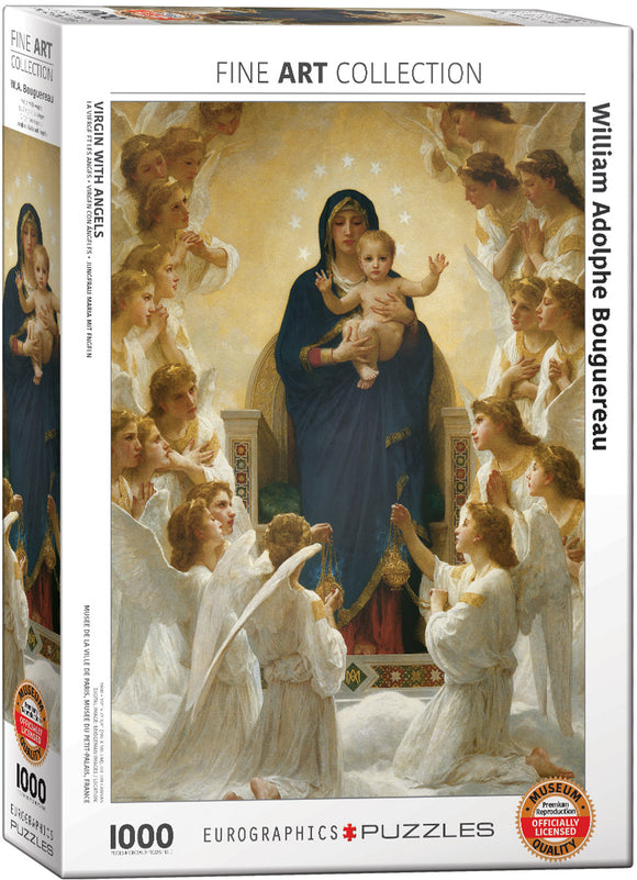 Eurographics | William Adolphe Bouguereau - Virgin with Angels | Fine Art Collection | 1000 Pieces | Jigsaw Puzzle