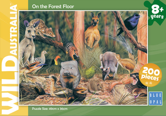 Blue Opal | On the Forest Floor - WILD Australia | 200 Pieces | Jigsaw Puzzle