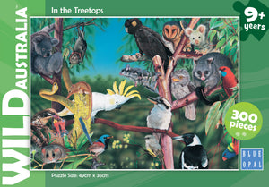 In the Treetops - Conserving our Precious Fauna | Garry Fleming | Blue Opal | 300 Pieces | Jigsaw Puzzle