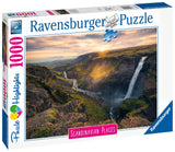 Haifoss Waterfall - Iceland | Scandinavian Places | Ravensburger | 1000 Pieces | Jigsaw Puzzle - Puzzles +